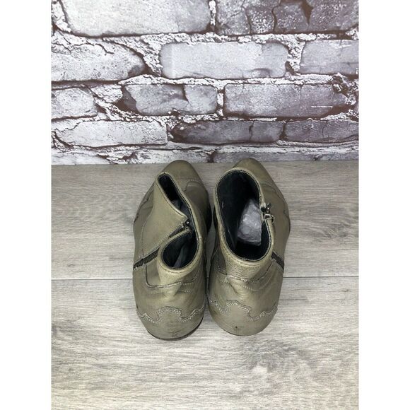 Baske California Green Western Zip Pointed Toe Heel Boots Women Sz 7.5M US/38EU - Picture 5 of 16